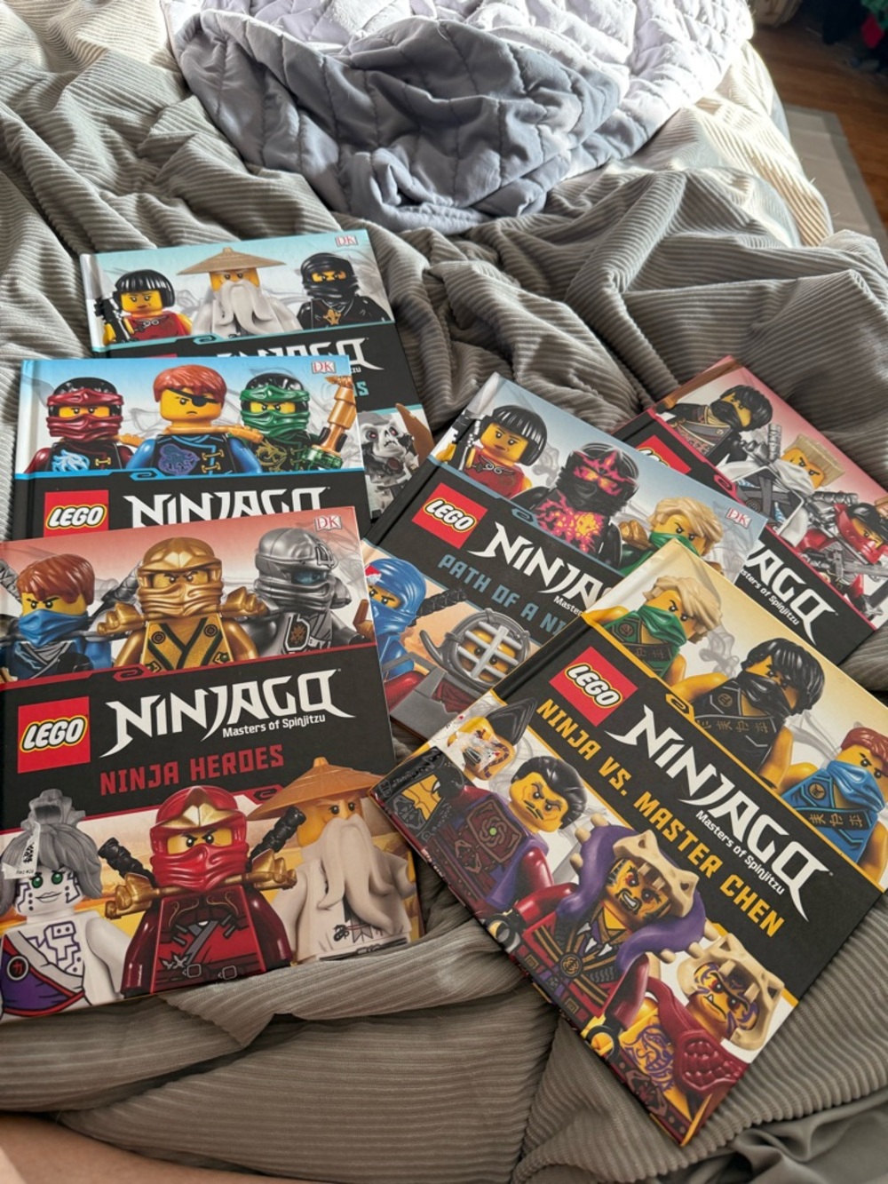 LEGO Ninjago Books Set - Red, Black, Yellow, Blue, Green, White